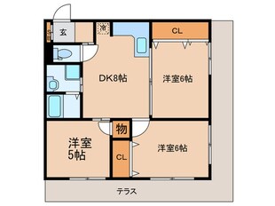 小茂根ハイツの物件間取画像